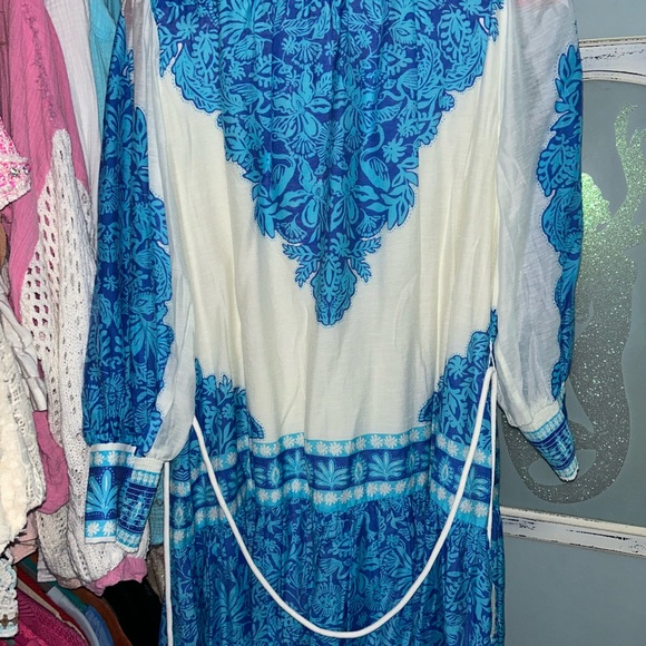 BNWT Lilly Pulitzer Drena Dress, Breezy Aqua Jungle Escape Engineered, Size 14. - Picture 7 of 7